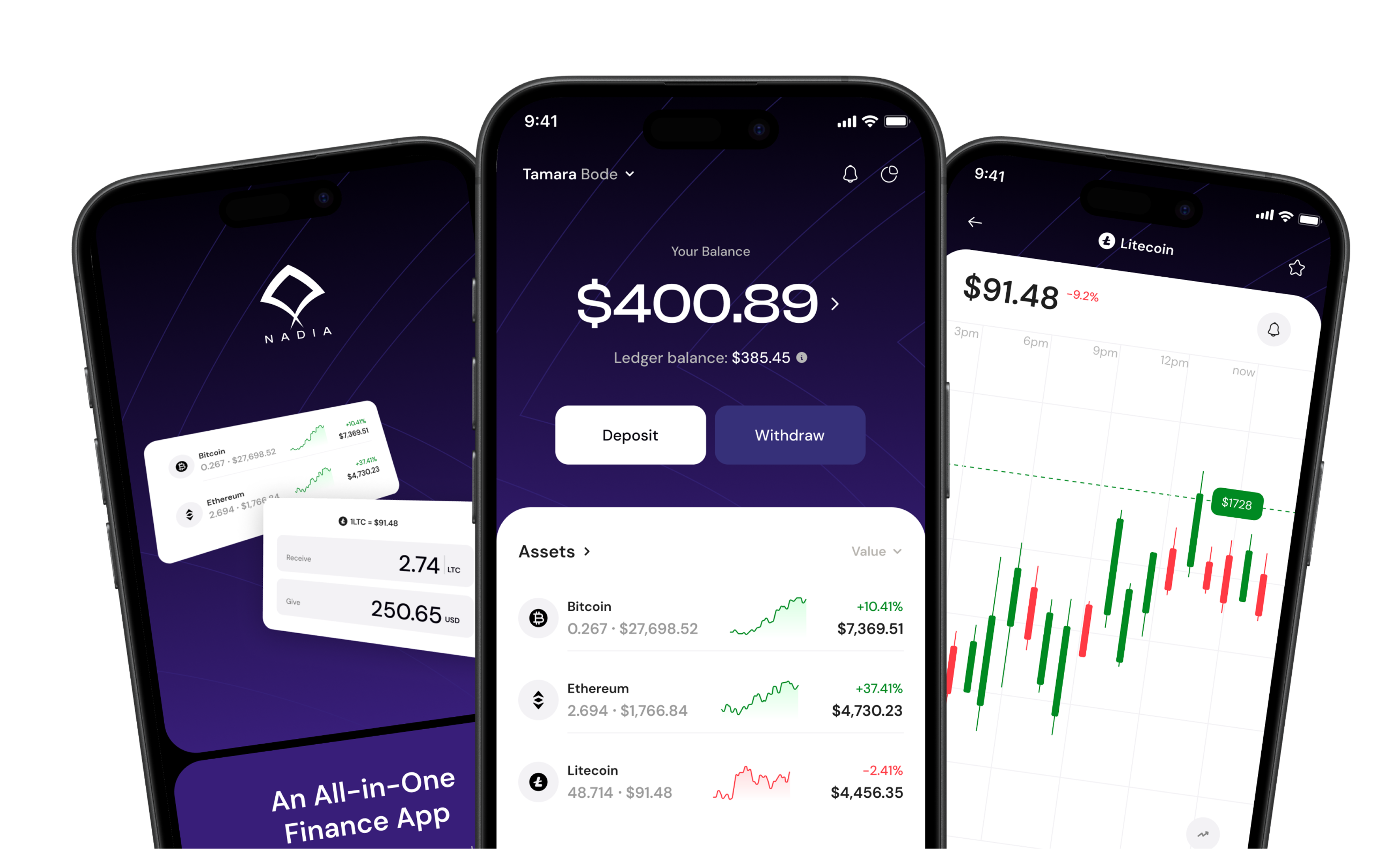 Crypto phone UI